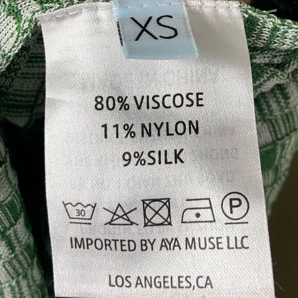 Aya Muse Heather Mini Green Turquoise Dress Cut Out Size XS - Picture 11 of 11